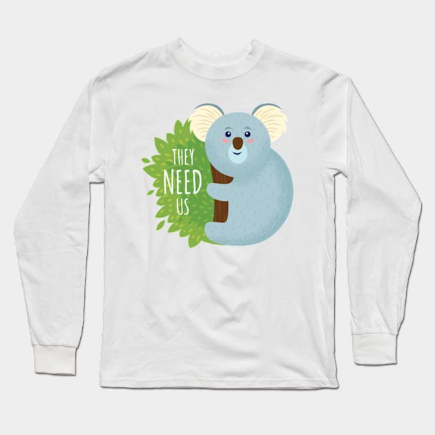 They need Us Long Sleeve T-Shirt by love.world.animals